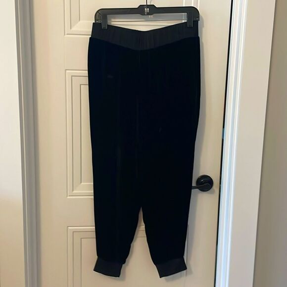 Theory Black Velvet Rumdi Joggers - Picture 2 of 6
